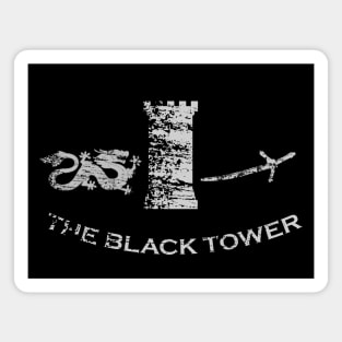 Black Tower Distressed. Magnet